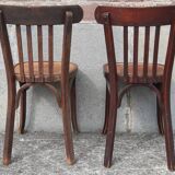 Baumann bistro chairs, 1950s. (Set of 2)