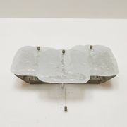 Lampe murale en verre de glace par J.T. Kalmar