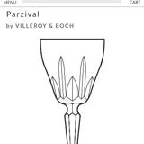 6 Villeroy & Boch crystal champagne glasses, Parzival model