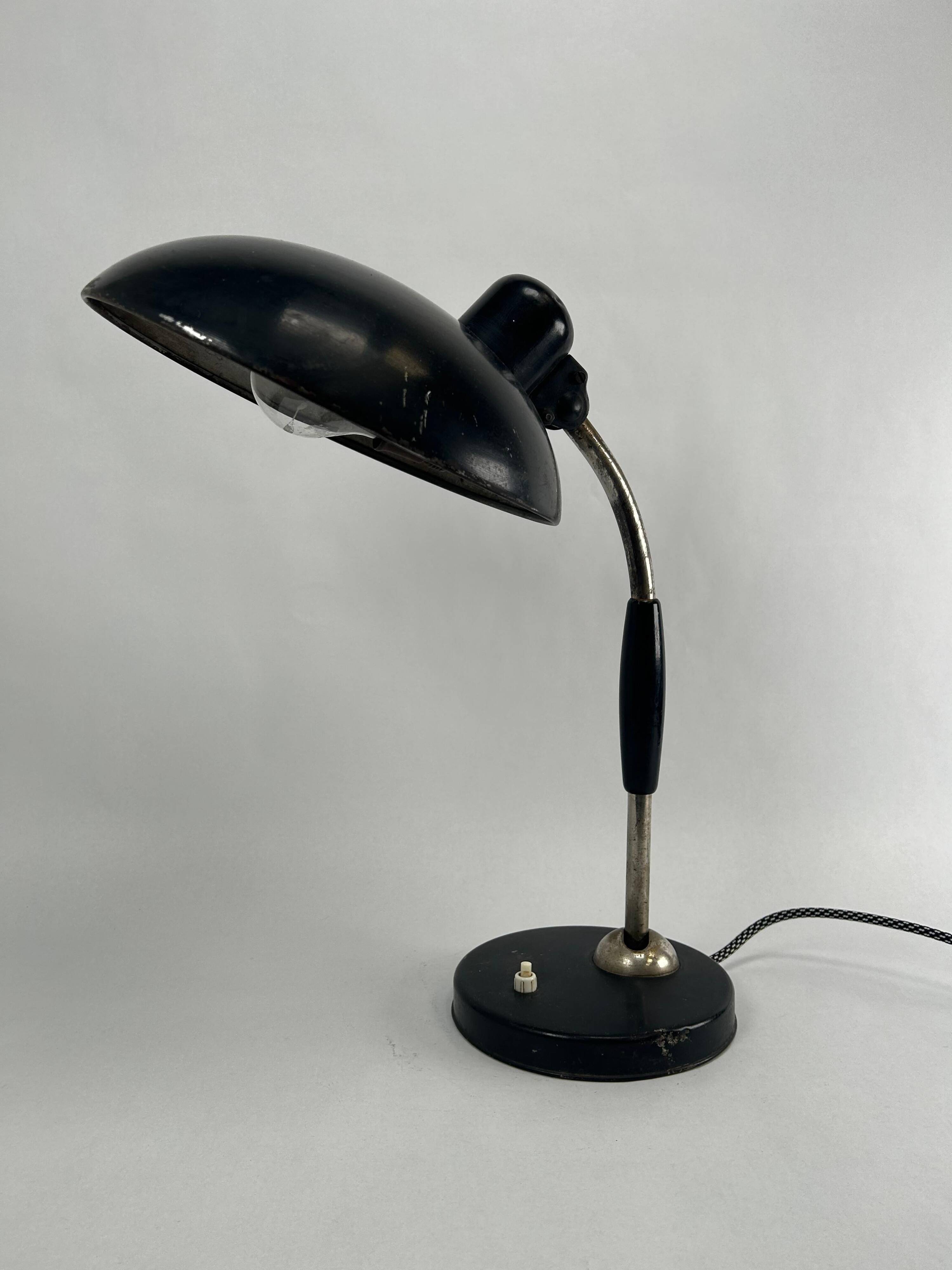 Mid-century design desk lamp by Christian Dell for Escolux Germany.