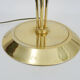 Italian floral glass 4-armed living room lamp 1970