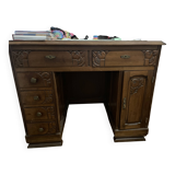 Art Deco solid wood desk