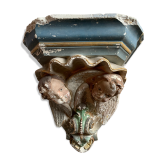 Console plâtre polychrome