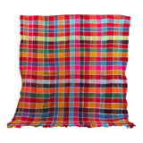 Haïk Berber blanket with multi-colored checks