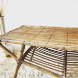Rattan coffee table 1960