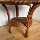 Table basse rotin