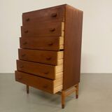 Mid-Century Teak chest of drawers by Poul Volther for FDB Mobelfabrik, 1960s