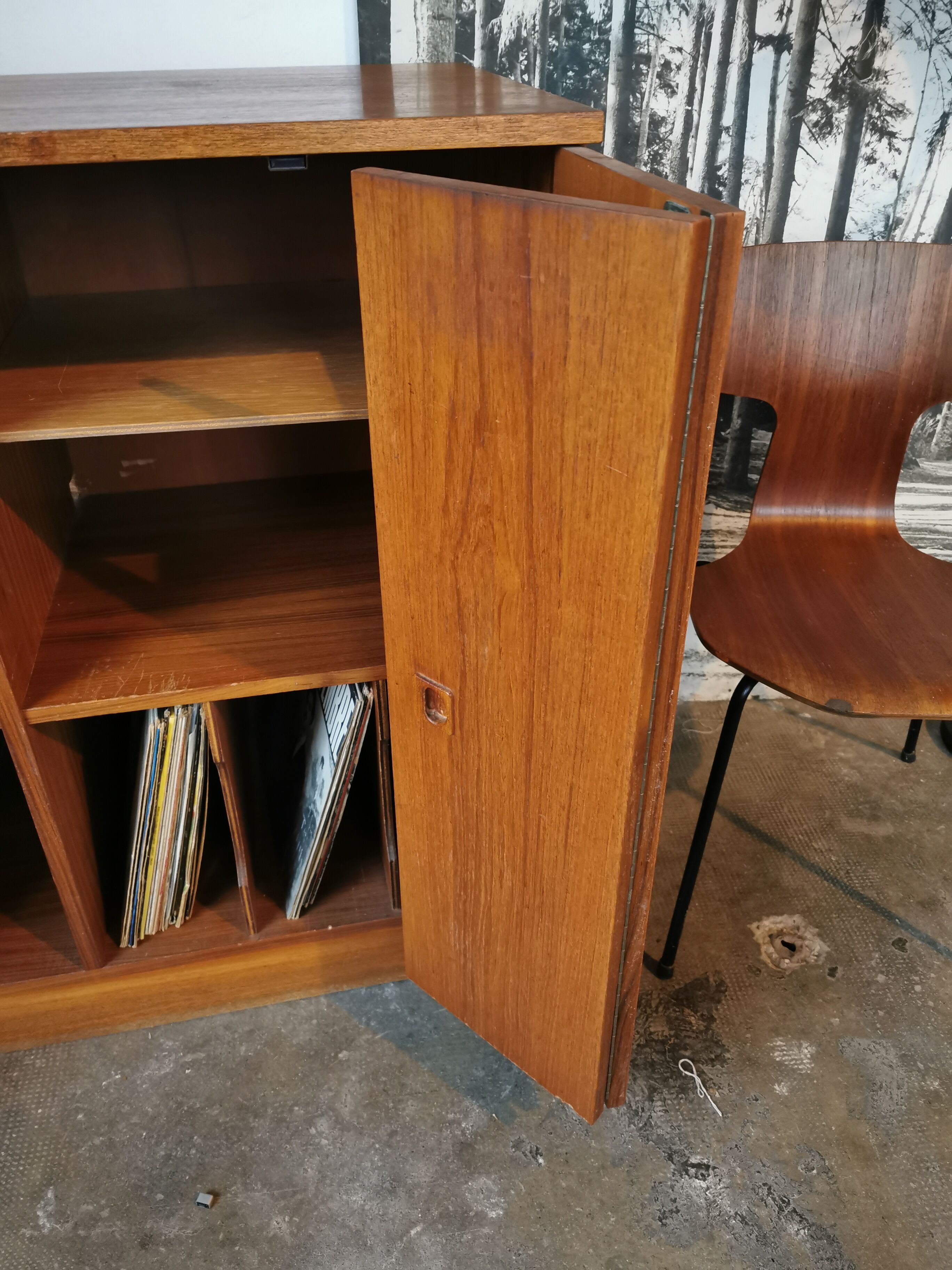 Hi-fi cabinet, music, Scandinavian style 1970