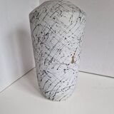 Painted Terracotta Vase with Graphic Pattern