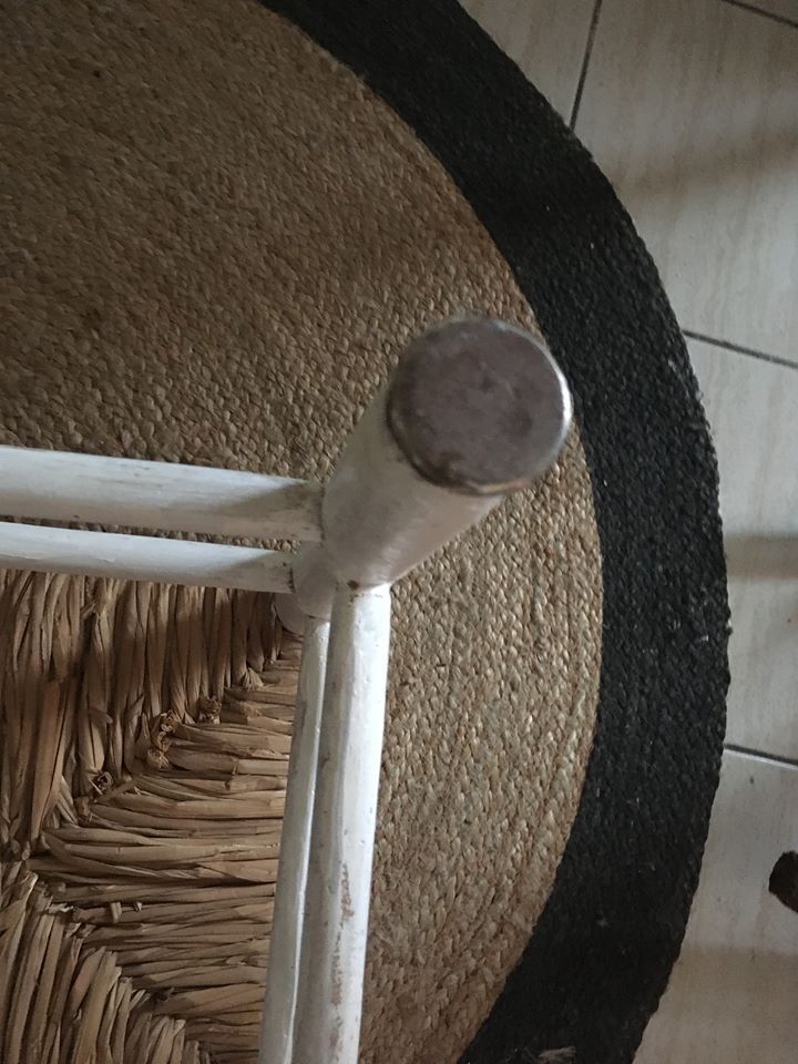 Stool straw sitting bohemian