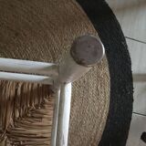 Stool straw sitting bohemian