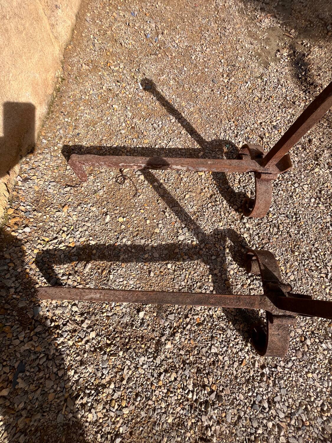 Paire de chenets ancien
