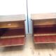 Pair of bedside tables with compass legs / vintage 50s-60s