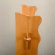 Shelf in Brutalist Henning Kjærnulf or Arts and Crafts style solid Oak 1960