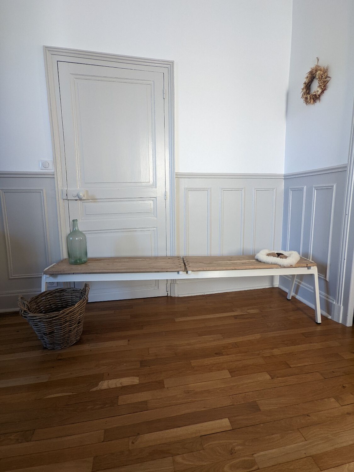 Large vintage school desk