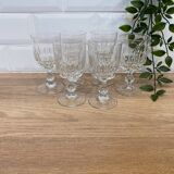 Set of 6 Luminarc Lance white wine glasses