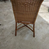 Vintage rattan armchair