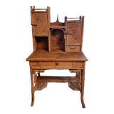 Old bamboo rattan dressing table