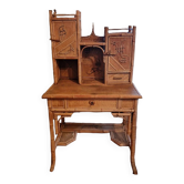 Old bamboo rattan dressing table