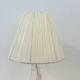 Vintage daum france 1960 crystal lamp base with pleated shade