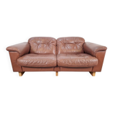 DS101 Two-Seater Sofa in Leather from de Sede, 1970s