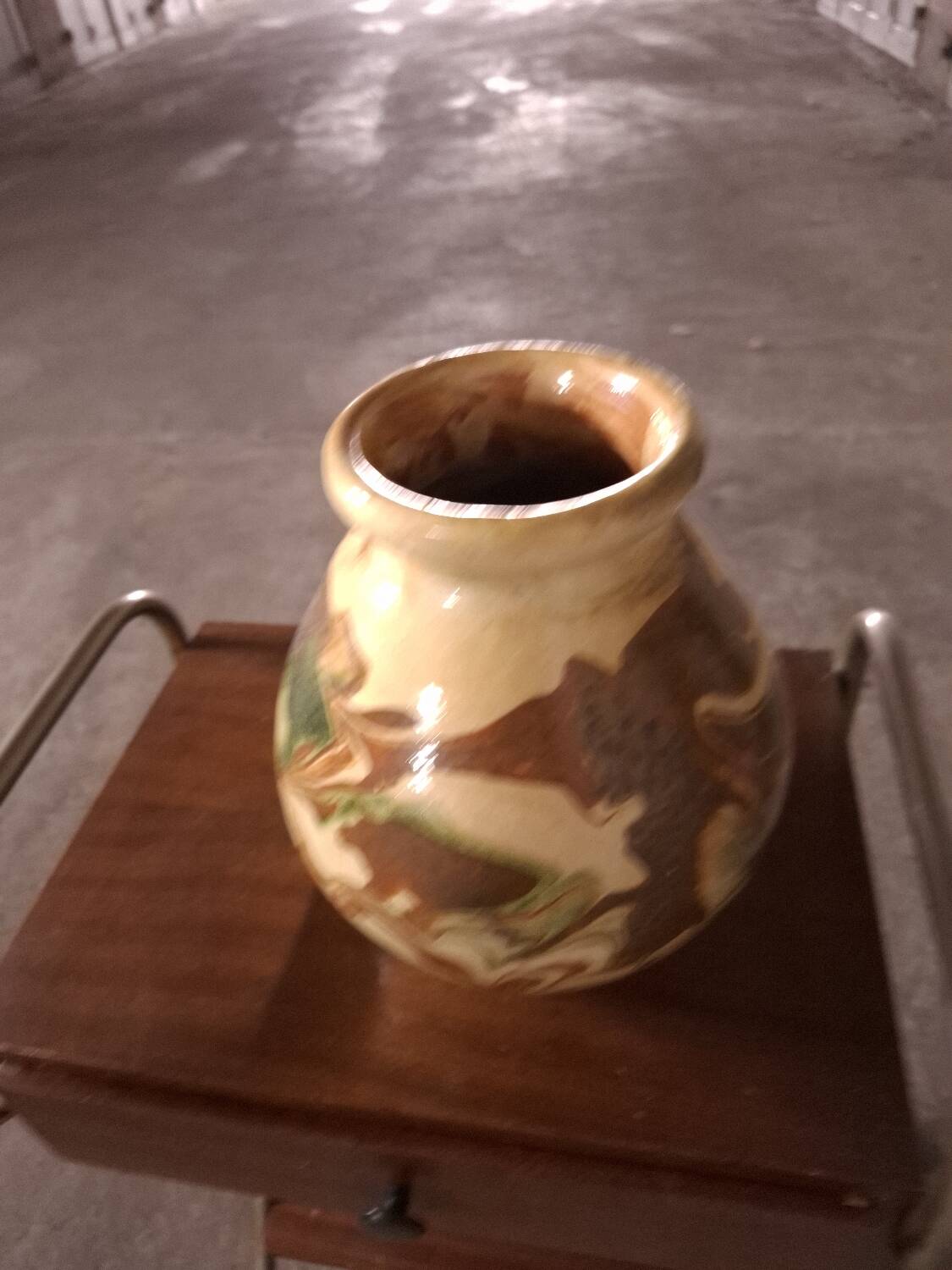 Southwest grease pot, jasper