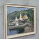 Erik Almgren, Swedish Modern Landscape, 1960s, Oil on Canvas, Framed