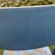 pair of chippy blue paint bistro chairs