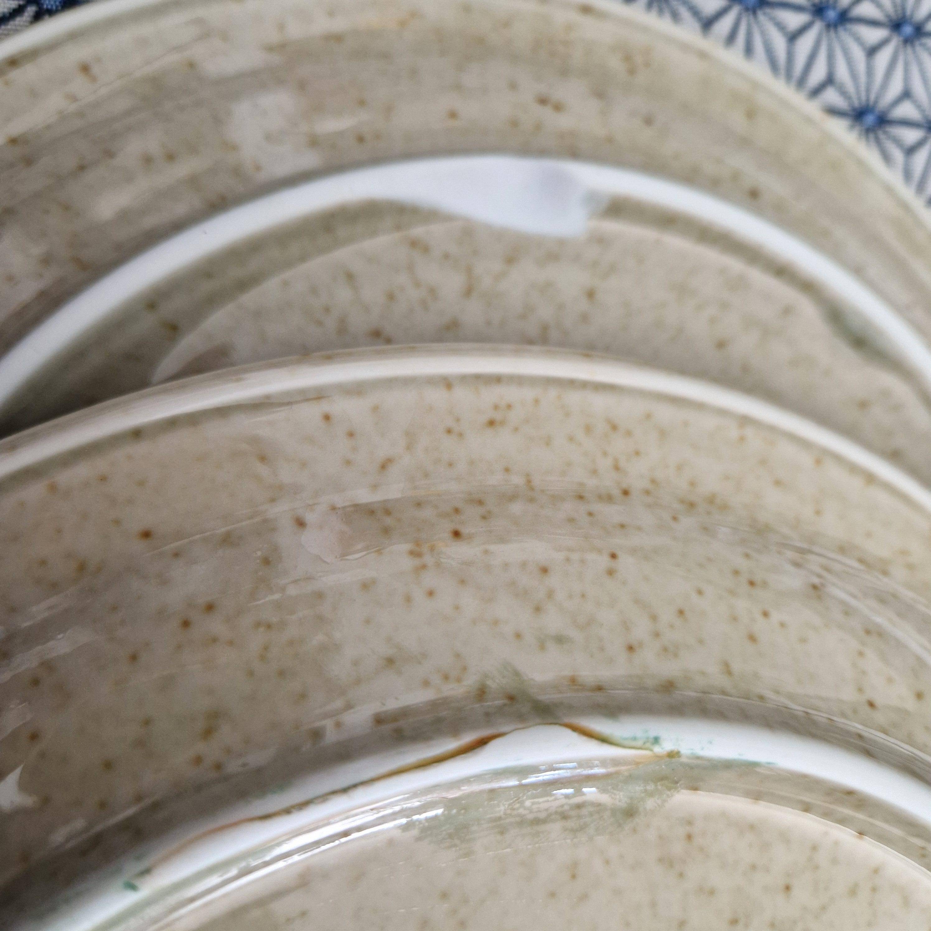 46-piece table service porcelain from the Lot, Virebent workshop.