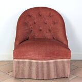 Velvet frog armchair