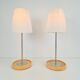 Vintage Basisk Table Lamp in Birch and Glass by Wiebke Braash for Ikea, 2000s, Set of 2