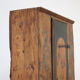 Cabinet de mariée primitif en art populaire peint de ferme antique du XVIIIe siècle