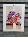 Aquarelle par Michel Roubille, bouquet de fleurs 1988.