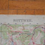 Vintage map of Rotweil Germany