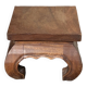 Plant holder, wooden saddle, old base