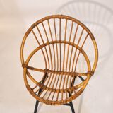 Rattan chair child 60s