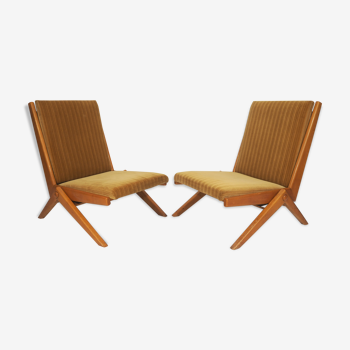 Ensemble de 2 fauteuils vintage, années 1970