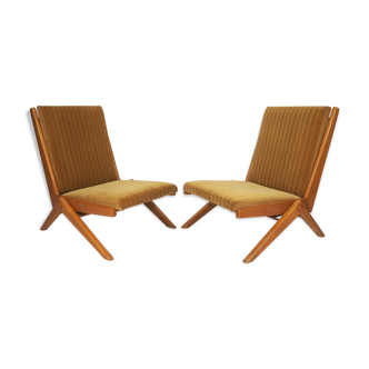 Ensemble de 2 fauteuils vintage, années 1970