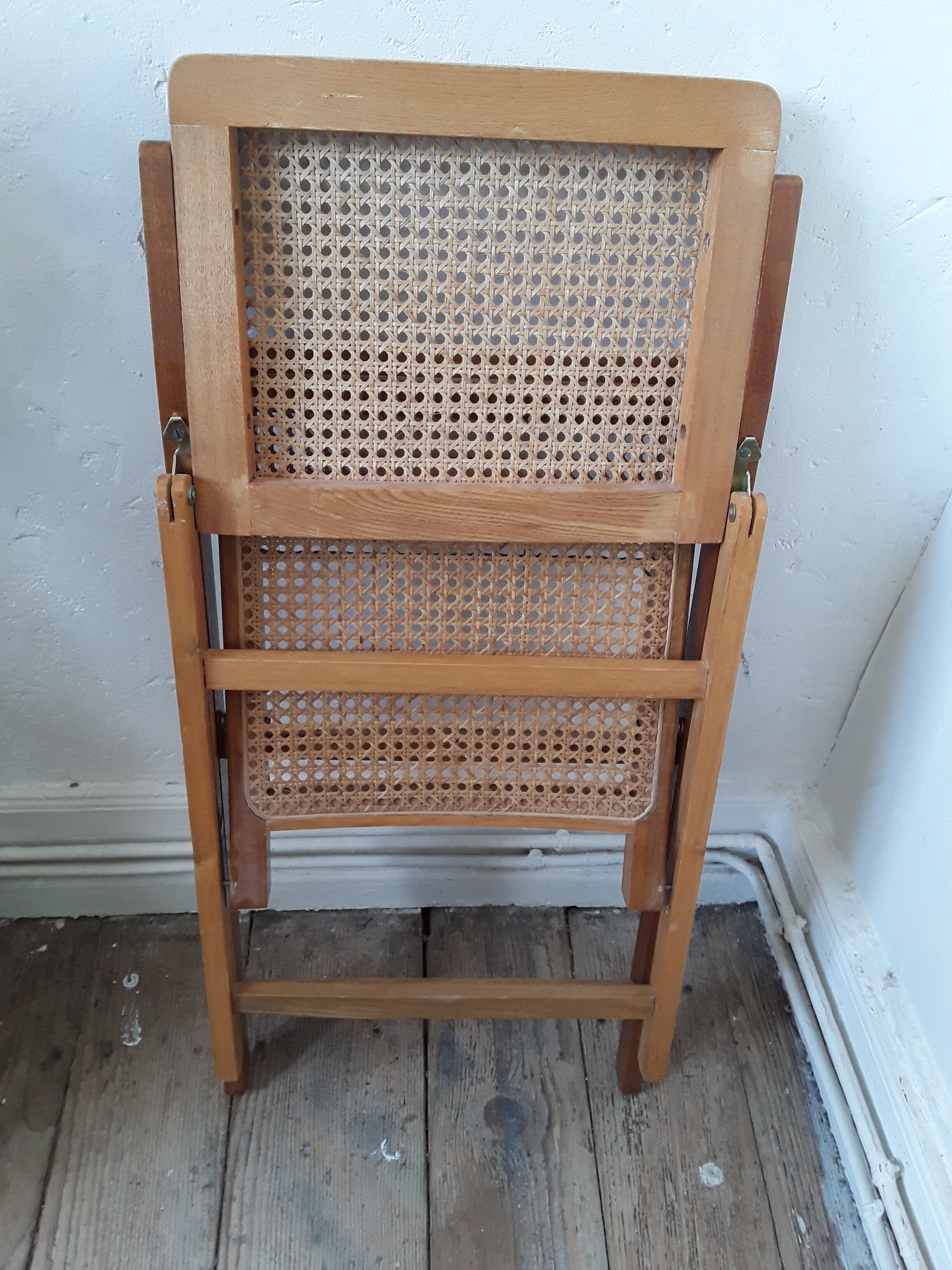 Vintage canne folding chair