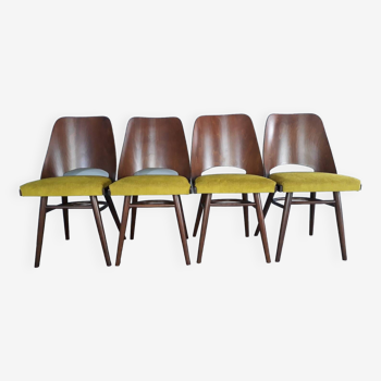 Set 4 chaises TON514 par Oswald Haerdtl, 1960s