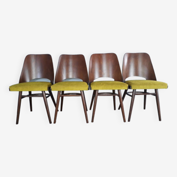 Set of 4 TON514 chairs by Oswald Haerdtl, 1960s