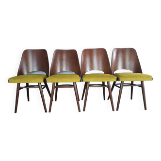 Set of 4 TON514 chairs by Oswald Haerdtl, 1960s