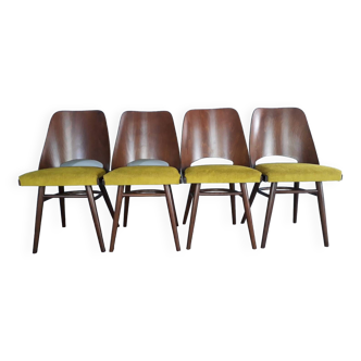 Set 4 chaises TON514 par Oswald Haerdtl, 1960s