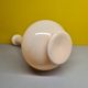 Antiquer Victorian painted beige Opaline vase Czechoslovakia,  from around 1900.