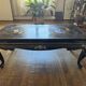 Vintage black lacquered chinoiserie coffee table – Asian decor – 1960s