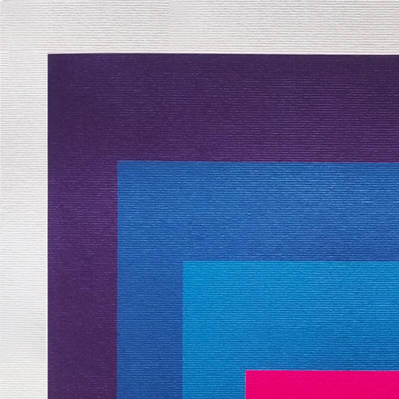 1970s Stunning Josef Albers "Homage to The Square" Lithograph by Guggenheim Museum - New York