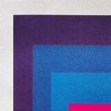 1970s Stunning Josef Albers "Homage to The Square" Lithograph by Guggenheim Museum - New York