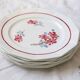 Dinner plates x6, Ceranord, Semi French Porcelain from the late 1950s