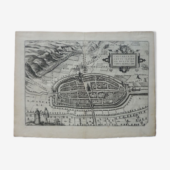 Carte ancienne Calcaria par Braun & Hogenberg