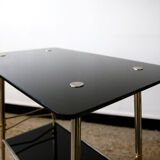 Vintage black and gold service